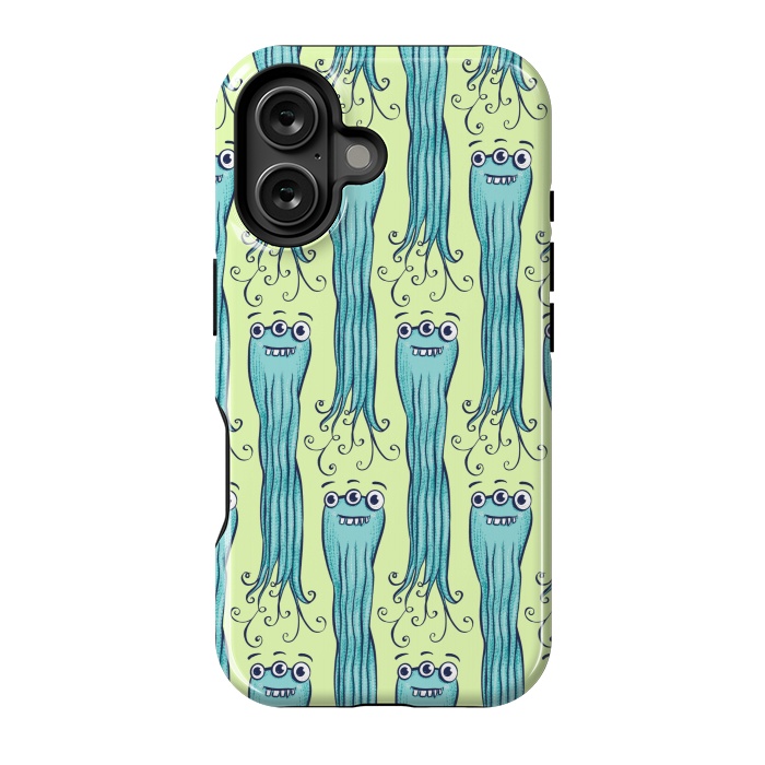 iPhone 16 StrongFit Cute Octopus Sea Monster Character by Boriana Giormova