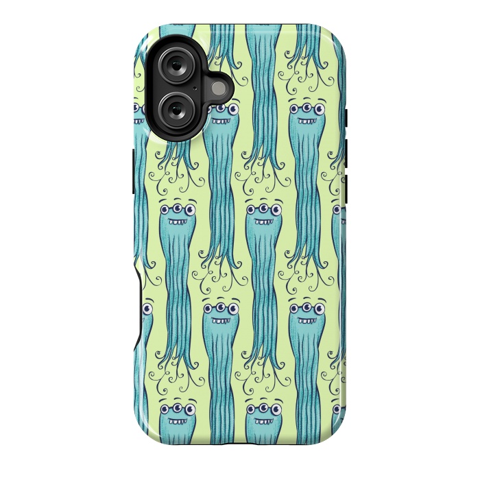 iPhone 16 Plus StrongFit Cute Octopus Sea Monster Character by Boriana Giormova