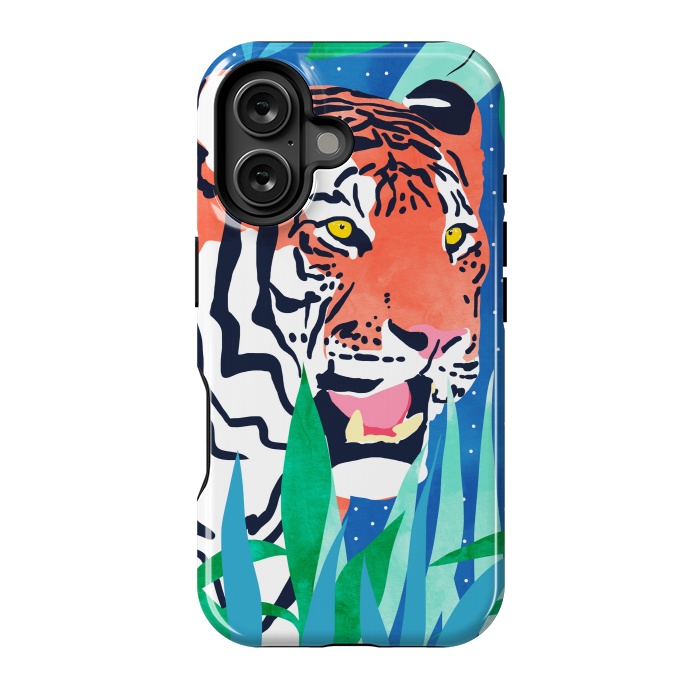 iPhone 16 StrongFit Tiger Forest by Uma Prabhakar Gokhale