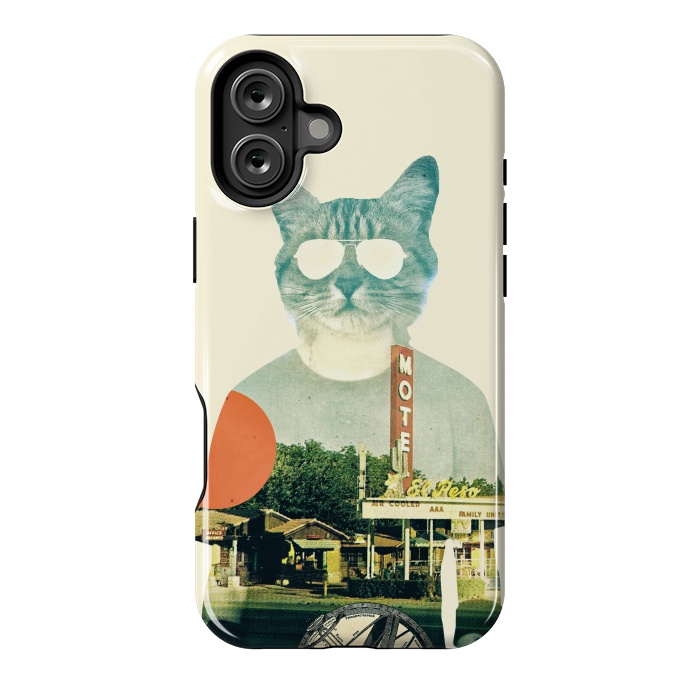 iPhone 16 Plus StrongFit Cool Cat by Ali Gulec