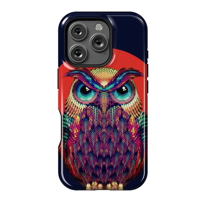 iPhone 16 Pro StrongFit Geometric Owl by Ali Gulec