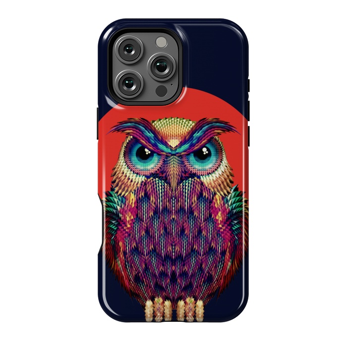 iPhone 16 Pro Max StrongFit Geometric Owl by Ali Gulec