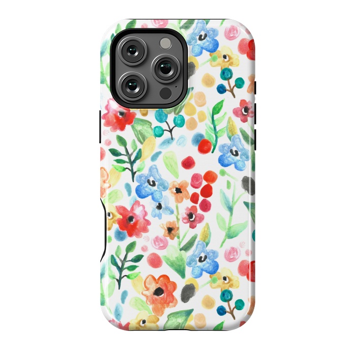 iPhone 16 Pro Max StrongFit Flourish - Watercolour Floral by Tangerine-Tane