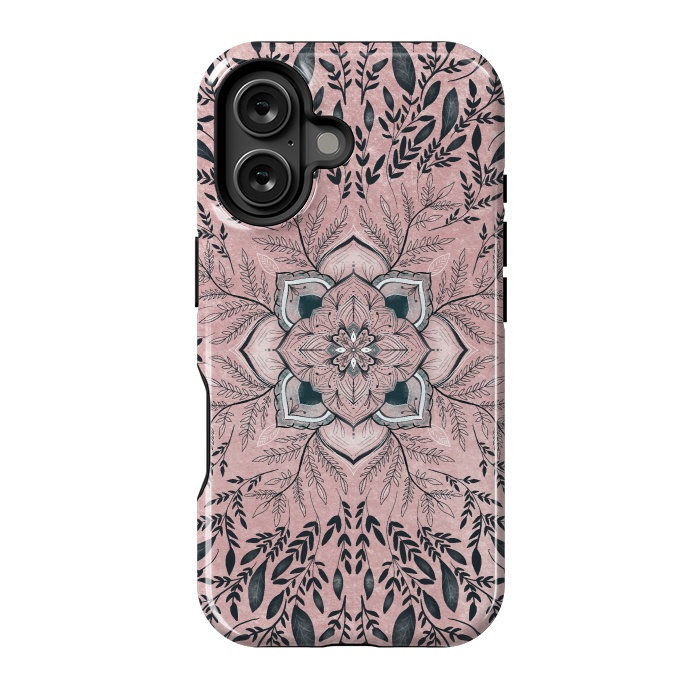 iPhone 16 StrongFit Pink nature by Rose Halsey