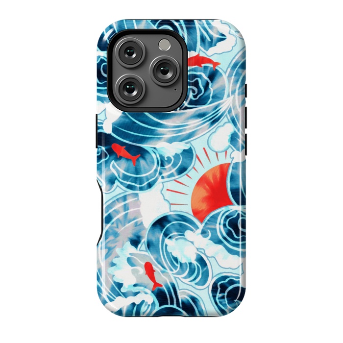 iPhone 16 Pro StrongFit Ocean Tide Dye  by Tigatiga