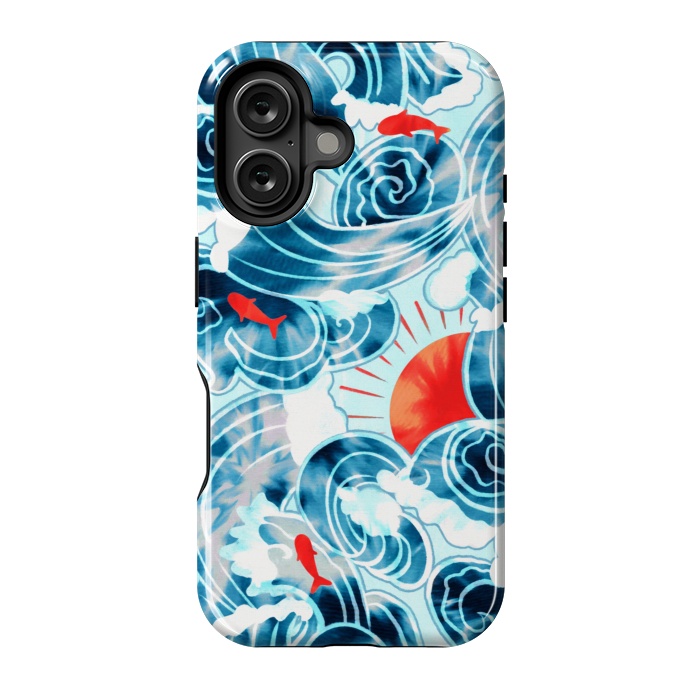 iPhone 16 StrongFit Ocean Tide Dye  by Tigatiga