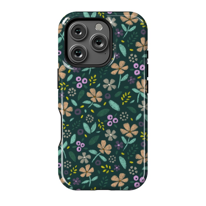 iPhone 16 Pro StrongFit Wildflowers by Tishya Oedit