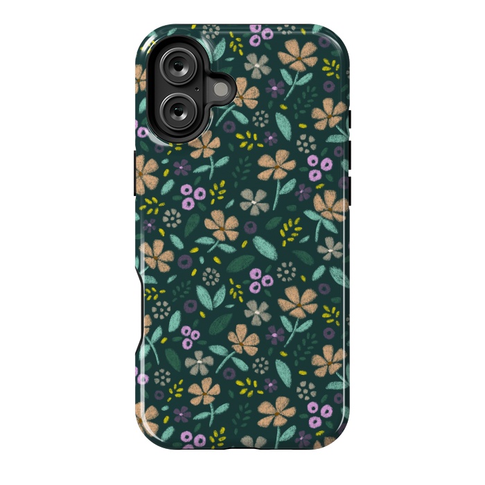 iPhone 16 Plus StrongFit Wildflowers by Tishya Oedit