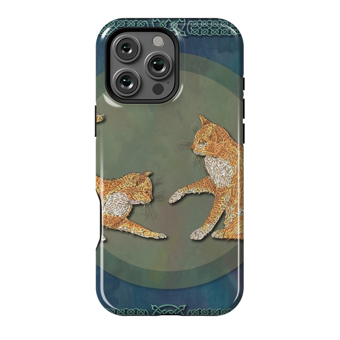 iPhone 16 Pro Max StrongFit Ginger Cats by Lotti Brown