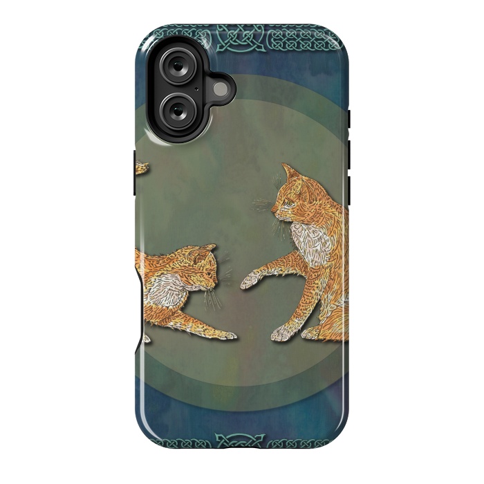 iPhone 16 Plus StrongFit Ginger Cats by Lotti Brown