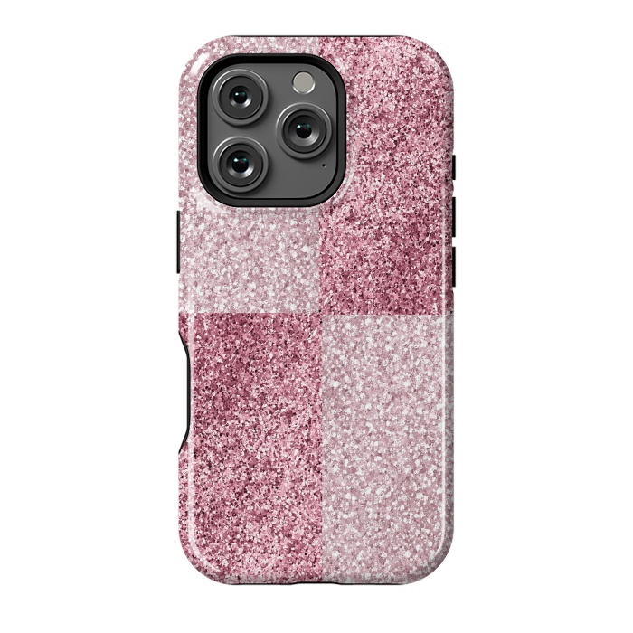 iPhone 16 Pro StrongFit Pink Glitter by Martina