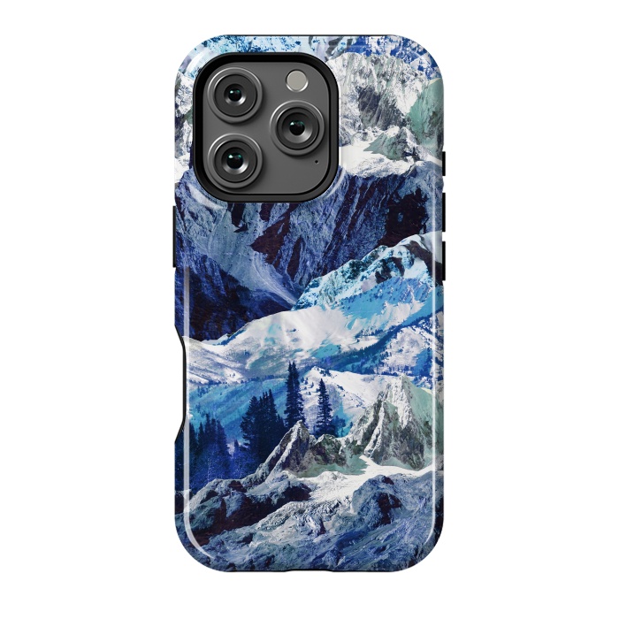 iPhone 16 Pro StrongFit Blue mountains landscape art by Oana 