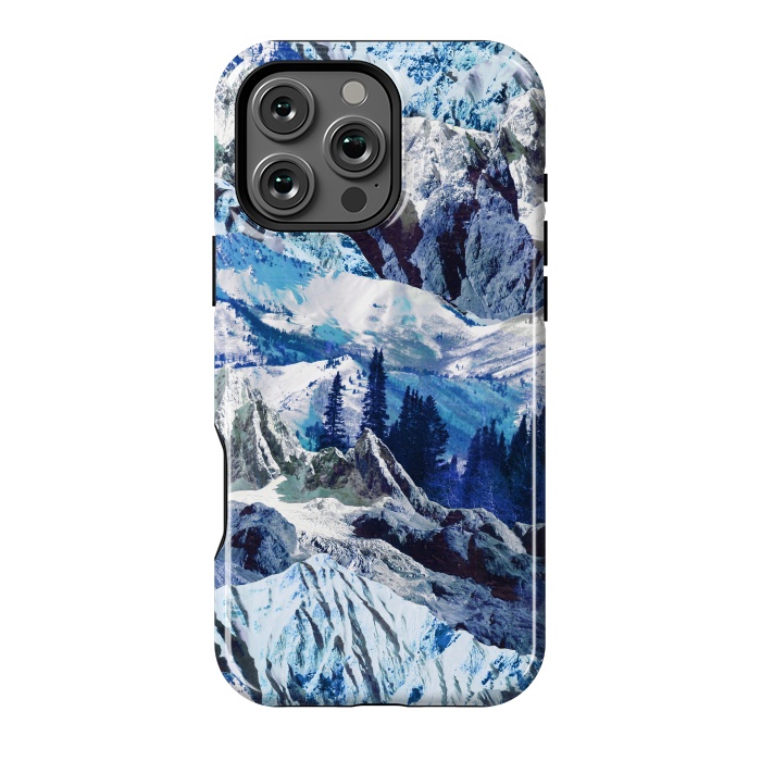 iPhone 16 Pro Max StrongFit Blue mountains landscape art by Oana 