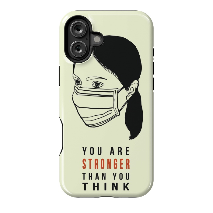 iPhone 16 Plus StrongFit You are strong motivational coronavirus pandemic by Oana 