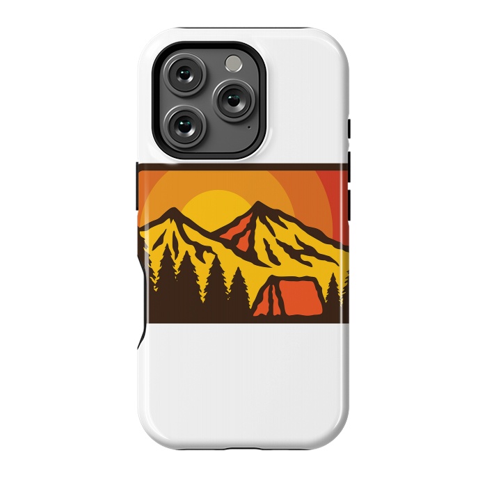 iPhone 16 Pro StrongFit Camping Sunrise by Afif Quilimo