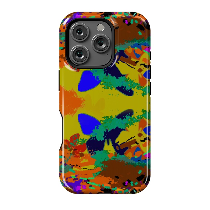 iPhone 16 Pro StrongFit Abstract butterfly digital art design by Josie