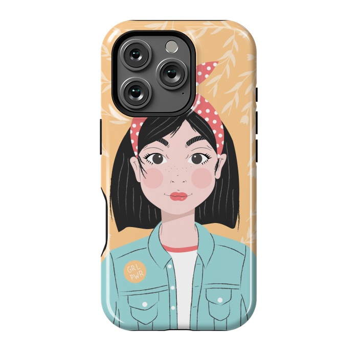 iPhone 16 Pro StrongFit Denim Girl by Jelena Obradovic