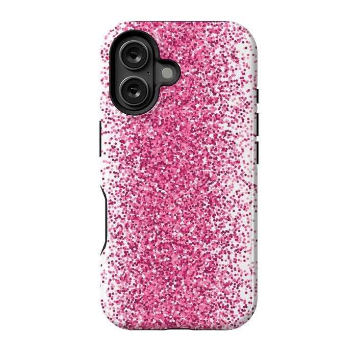 iPhone 16 StrongFit Pink Sparkles by Martina