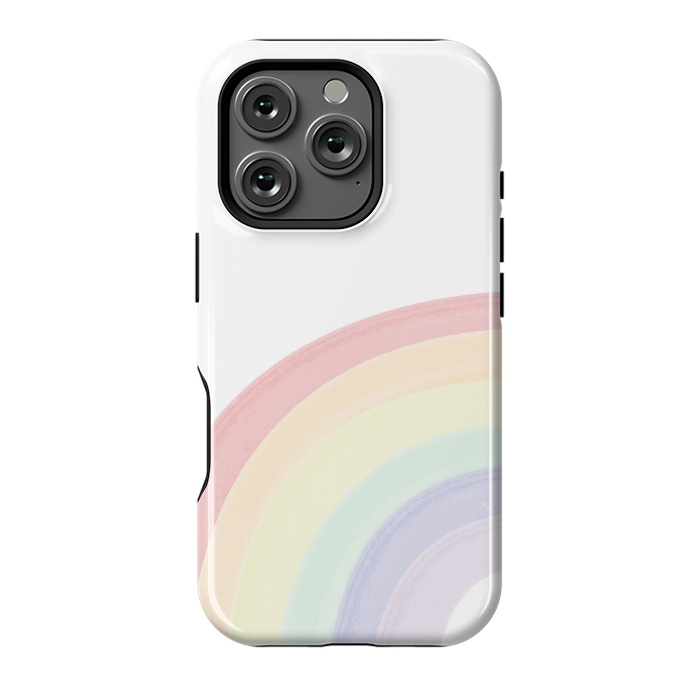 iPhone 16 Pro StrongFit Pastel Rainbow by Martina