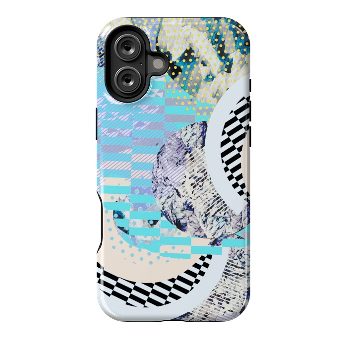 iPhone 16 Plus StrongFit Abstract geometric Memphis Art Deco design by Oana 