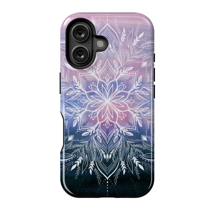 iPhone 16 StrongFit Sky dust Mandala by Rose Halsey