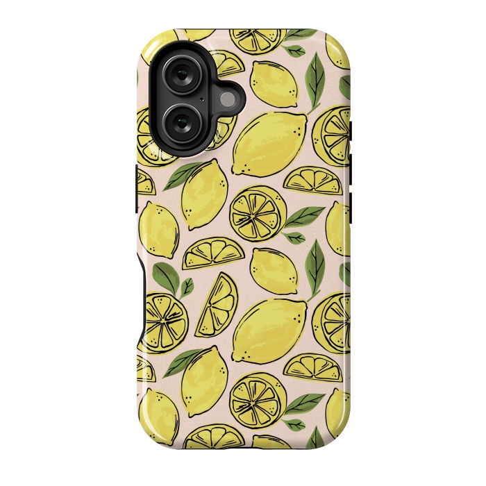 iPhone 16 StrongFit Lemons by Melissa Lee