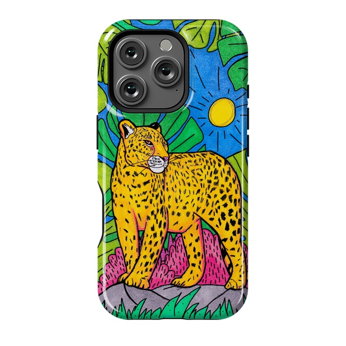 iPhone 16 Pro StrongFit Jungle leopard by Steve Wade (Swade)