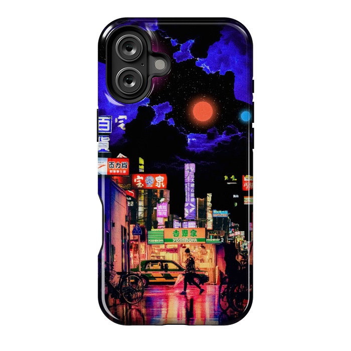 iPhone 16 Plus StrongFit Neon streets by Steve Wade (Swade)