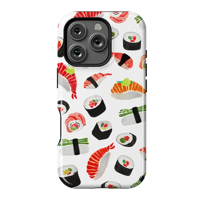 iPhone 16 Pro StrongFit Sushi Pattern by Amaya Brydon