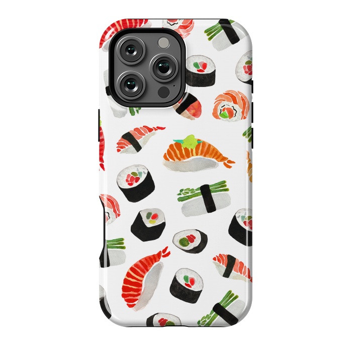 iPhone 16 Pro Max StrongFit Sushi Pattern by Amaya Brydon