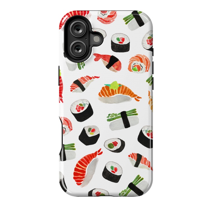 iPhone 16 Plus StrongFit Sushi Pattern by Amaya Brydon