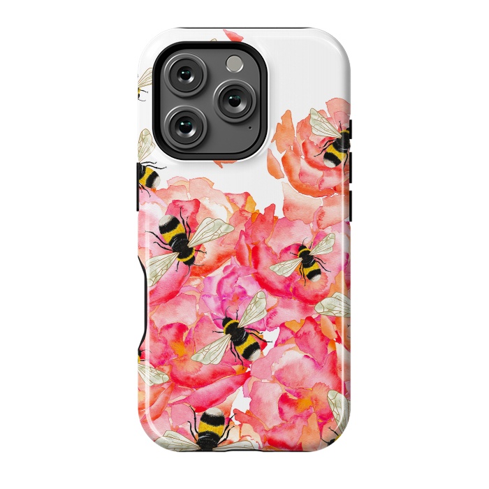 iPhone 16 Pro StrongFit Bee Blossoms by Amaya Brydon