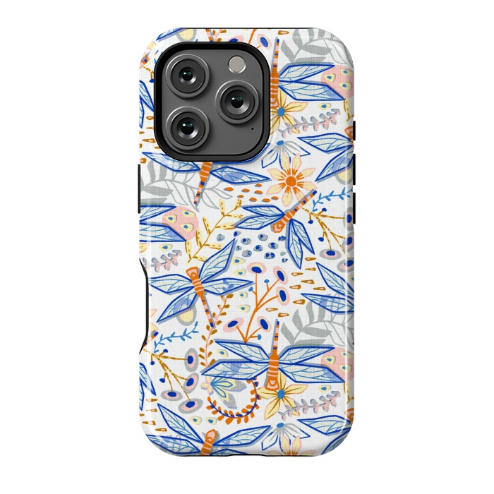 iPhone 16 Pro StrongFit Dandy Dragonflies by Tigatiga