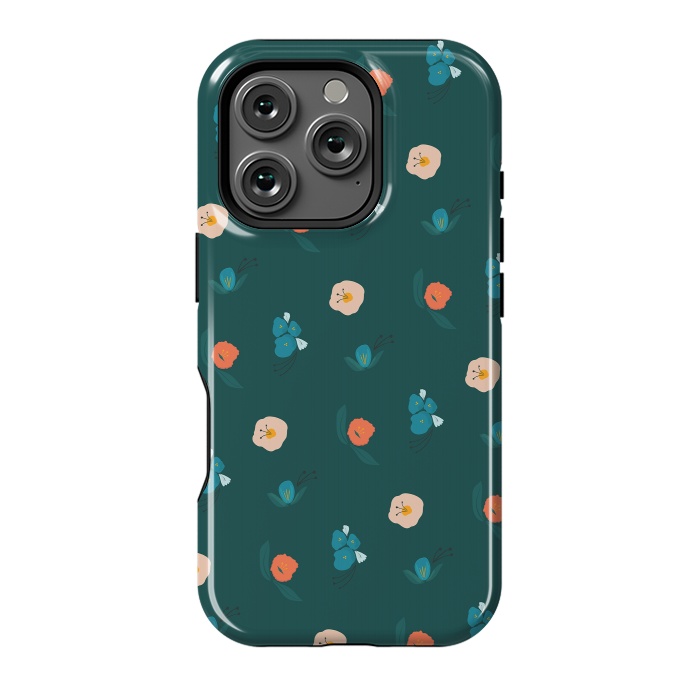 iPhone 16 Pro StrongFit Forest Flowers by Kimberly Senn | Senn & Sons