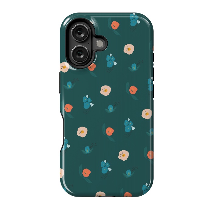 iPhone 16 StrongFit Forest Flowers by Kimberly Senn | Senn & Sons