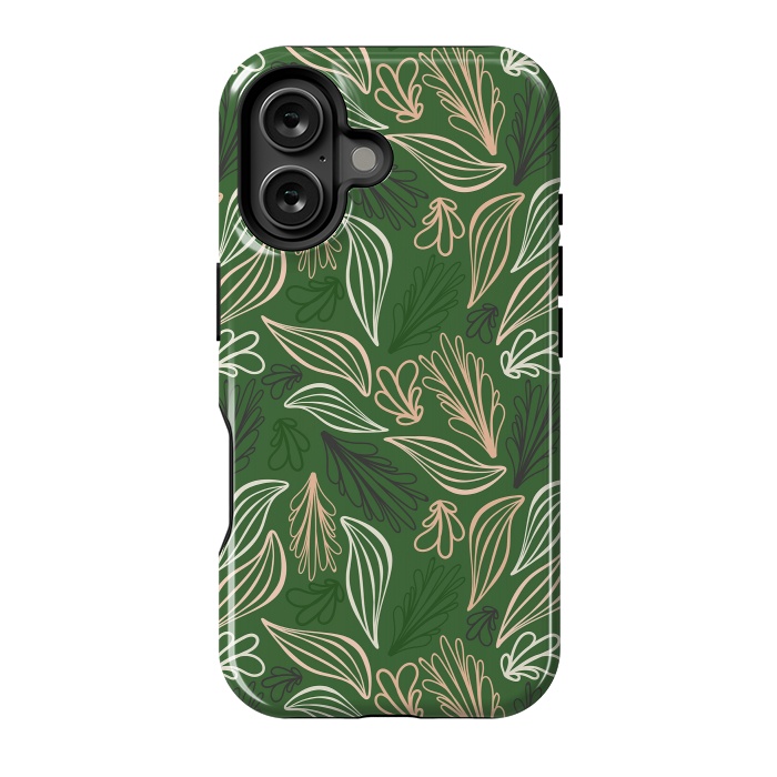 iPhone 16 StrongFit Evergreen Botanicals by Kimberly Senn | Senn & Sons