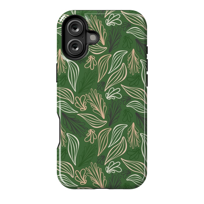 iPhone 16 Plus StrongFit Evergreen Botanicals by Kimberly Senn | Senn & Sons