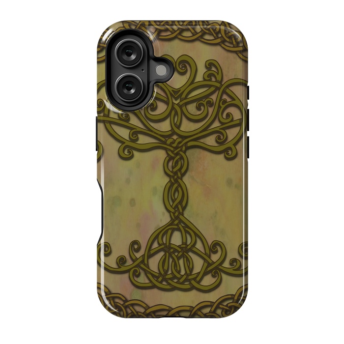 iPhone 16 StrongFit Celtic Tree of Life I by Lotti Brown