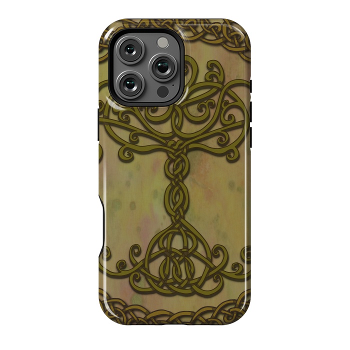 iPhone 16 Pro Max StrongFit Celtic Tree of Life I by Lotti Brown