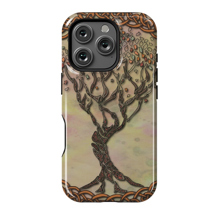 iPhone 16 Pro StrongFit Celtic Tree of Life II by Lotti Brown