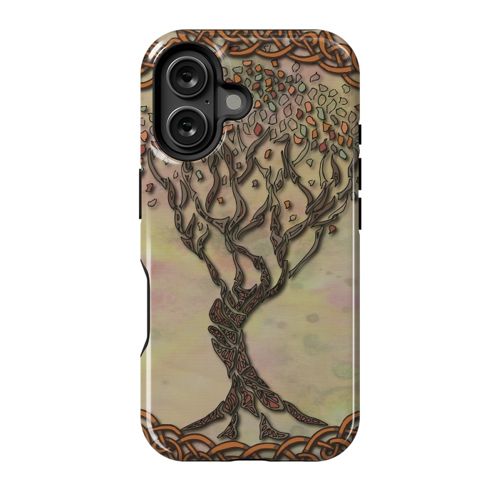 iPhone 16 StrongFit Celtic Tree of Life II by Lotti Brown