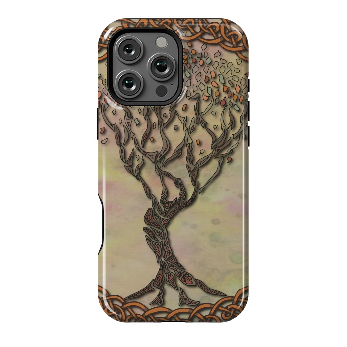 iPhone 16 Pro Max StrongFit Celtic Tree of Life II by Lotti Brown