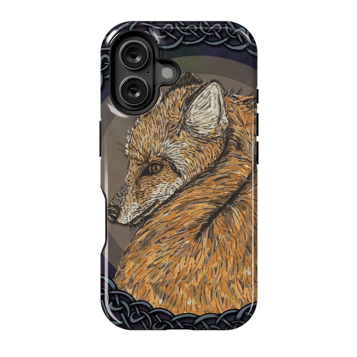 iPhone 16 StrongFit Celtic Fox by Lotti Brown