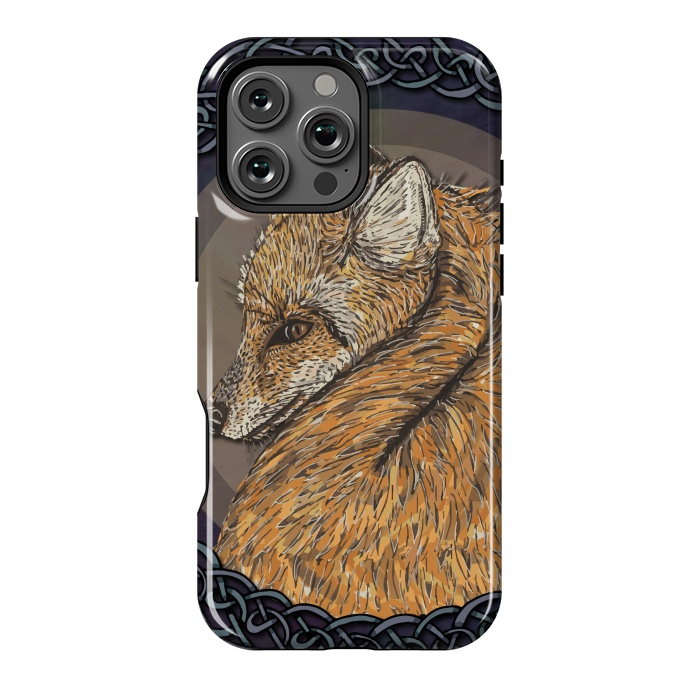 iPhone 16 Pro Max StrongFit Celtic Fox by Lotti Brown