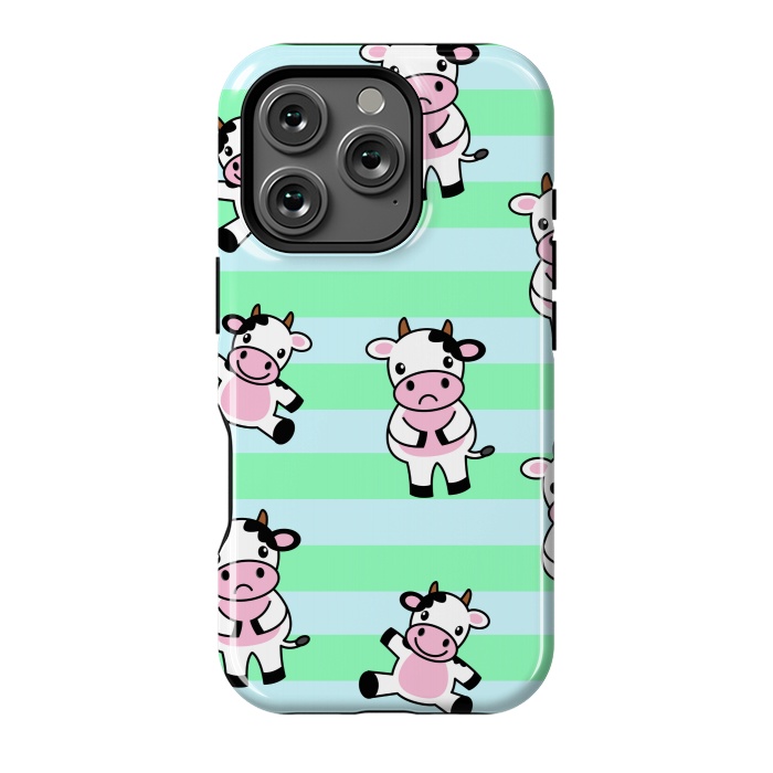 iPhone 16 Pro StrongFit CUTE COW PATTERN by MALLIKA