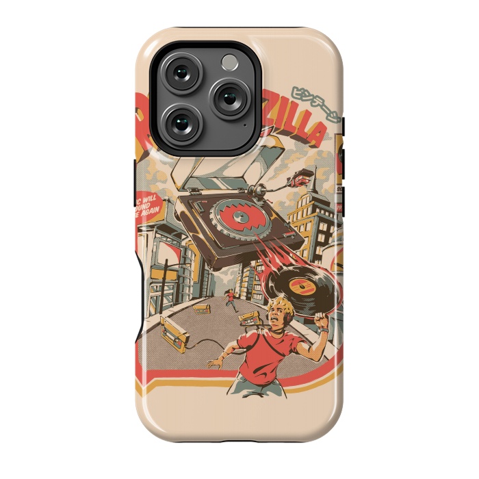 iPhone 16 Pro StrongFit Retro Soundzilla by Ilustrata