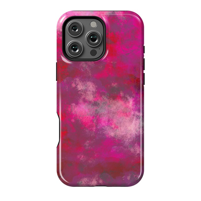 iPhone 16 Pro Max StrongFit Pink abstract watercolor by Josie