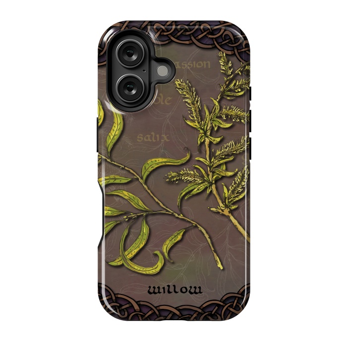 iPhone 16 StrongFit Celtic Willow by Lotti Brown