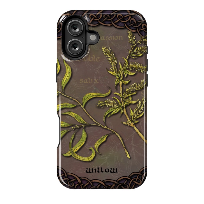 iPhone 16 Plus StrongFit Celtic Willow by Lotti Brown