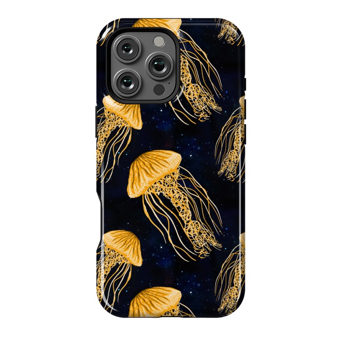 iPhone 16 Pro Max StrongFit Galaxy Jellyfish Pattern by Julie Erin Designs